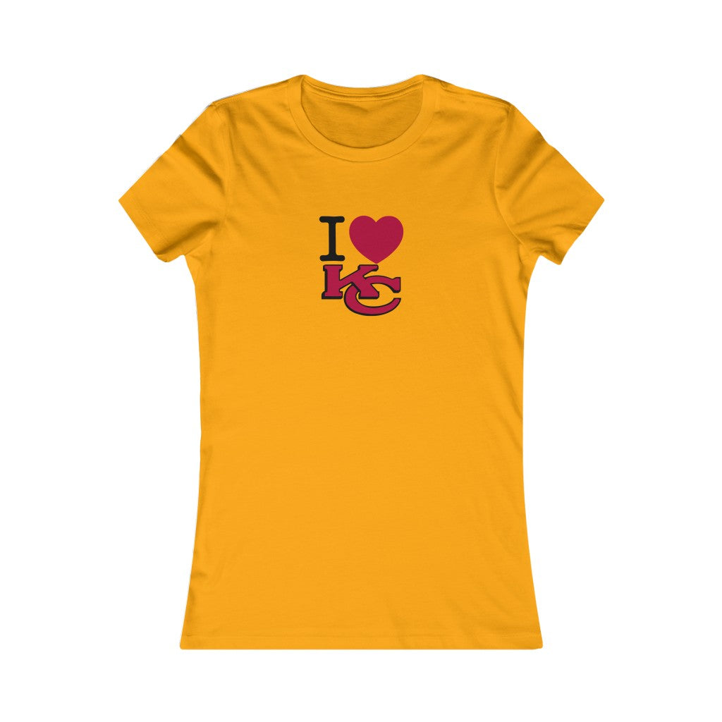 I love KC | I love Kansas City | I love Chiefs | Ladies Tee