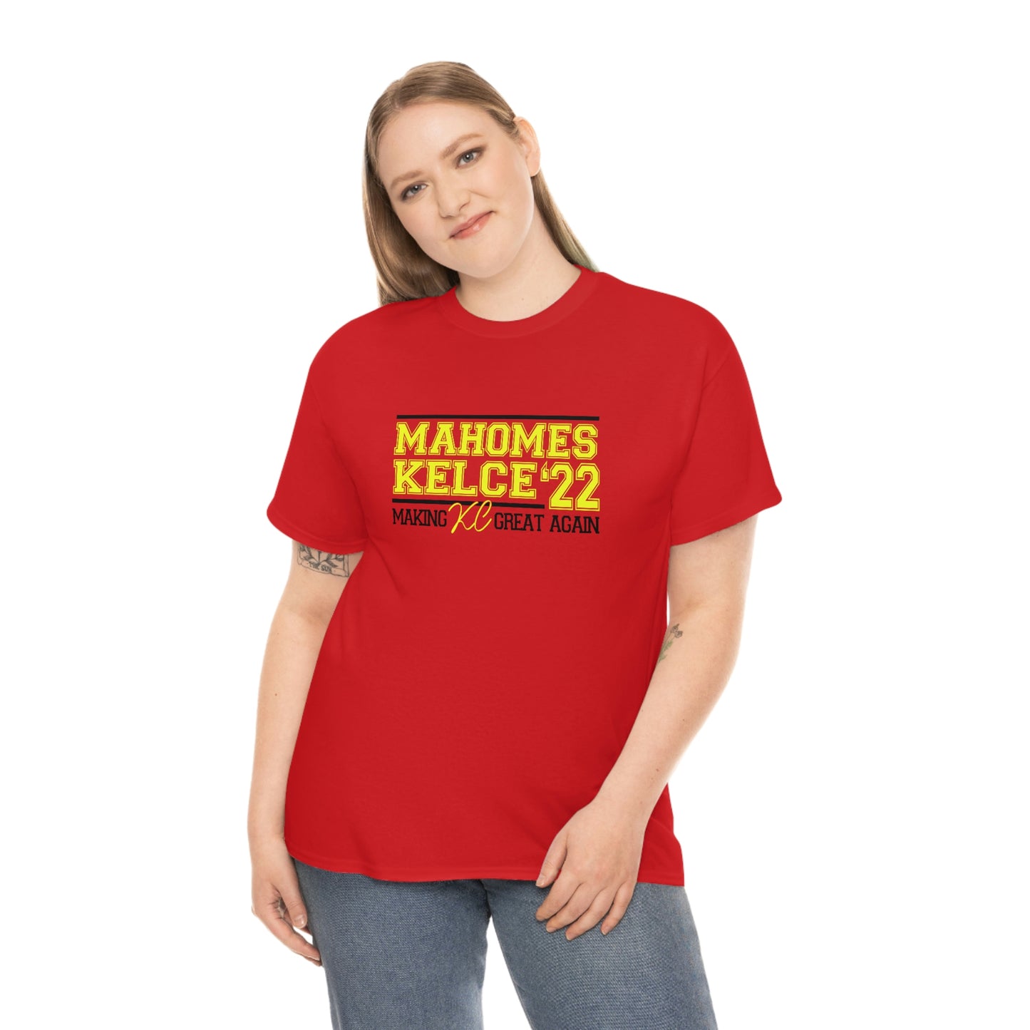 Mahomes and Kelce Making KC Great Again | KC Chiefs | Kansas City | Unisex Cotton Tee