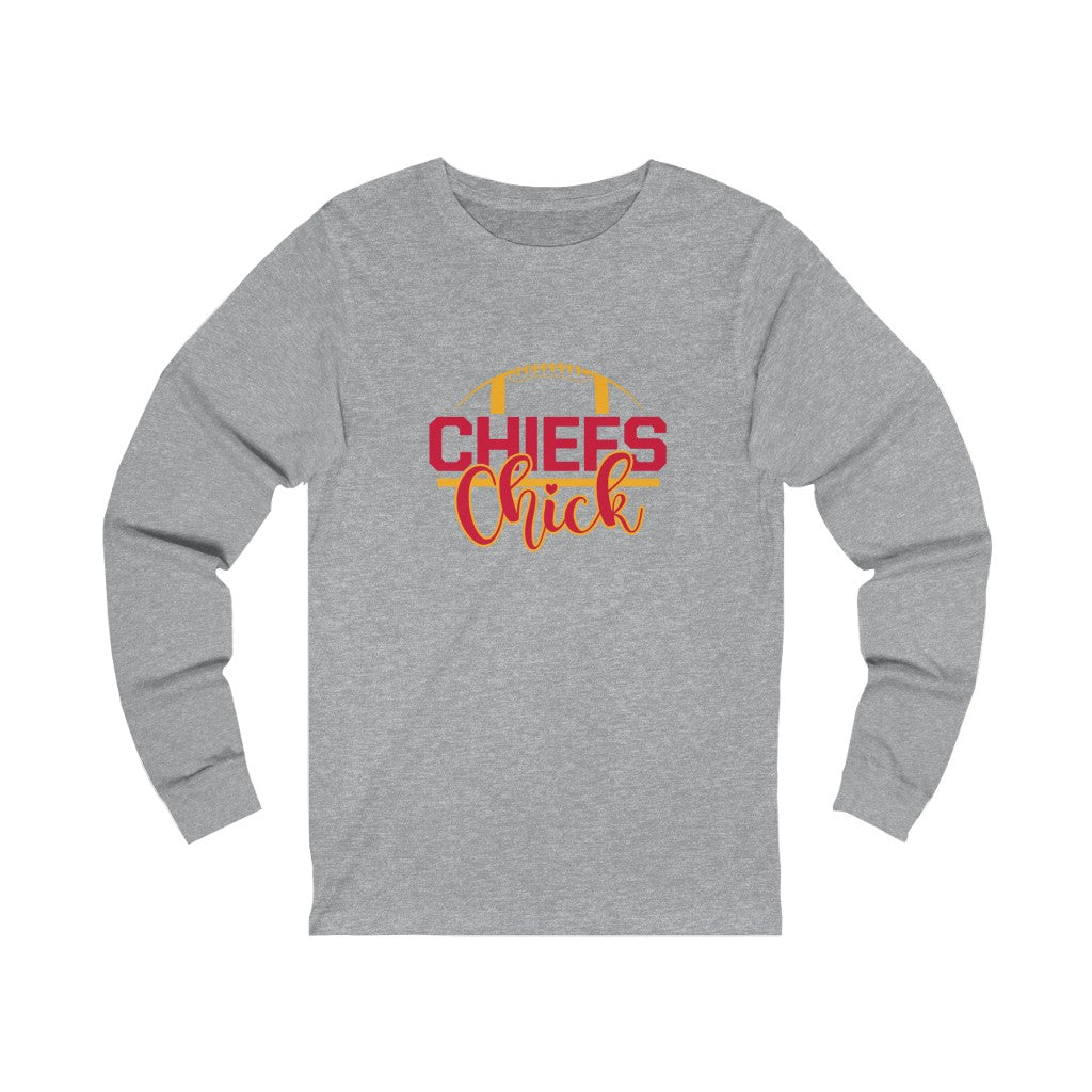 Kansas City Heart Long Sleeve Tee | Chiefs Chick | KC Football | Unisex Tee