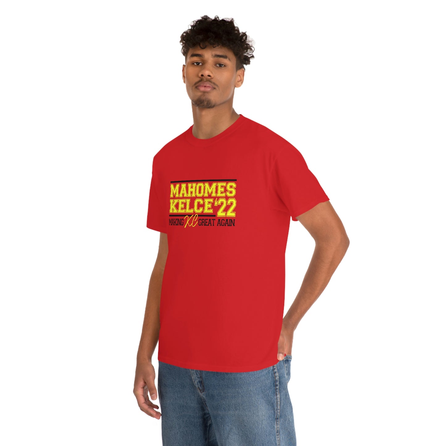 Mahomes and Kelce Making KC Great Again | KC Chiefs | Kansas City | Unisex Cotton Tee