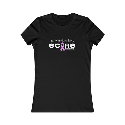 All Warriors Have Scars | Cancer Survivor | Cancer Warrior | Ladies Tee