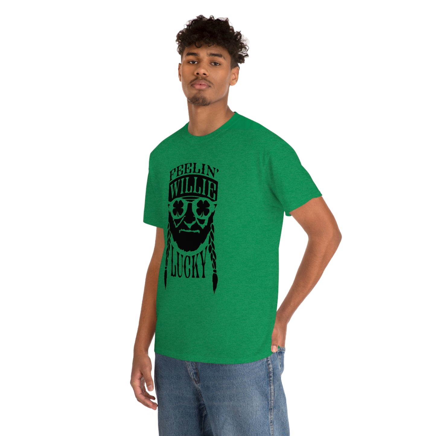 Feelin' Willie Lucky | St. Patrick's Day | St. Paddy | Unisex Cotton Tee