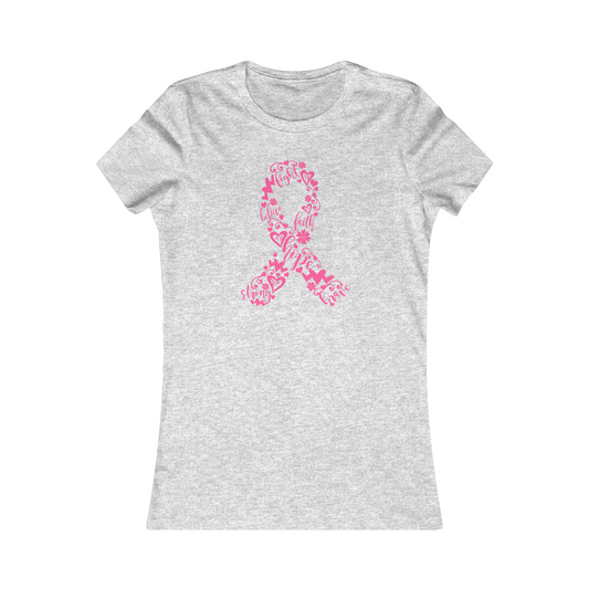 Breast Cancer Ribbon Tee Ladies Tee