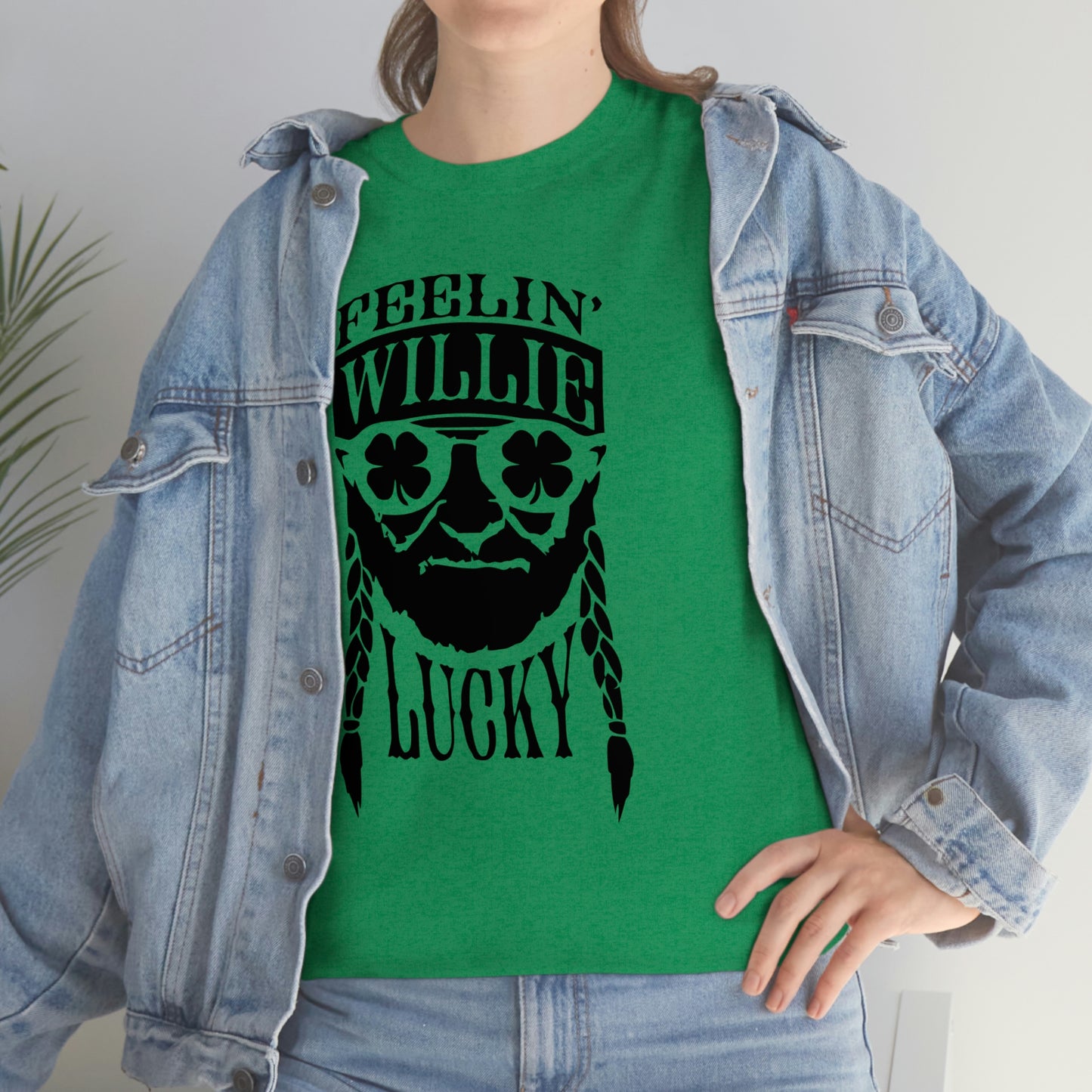 Feelin' Willie Lucky | St. Patrick's Day | St. Paddy | Unisex Cotton Tee