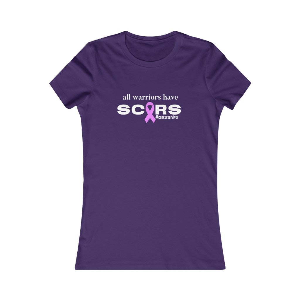 All Warriors Have Scars | Cancer Survivor | Cancer Warrior | Ladies Tee