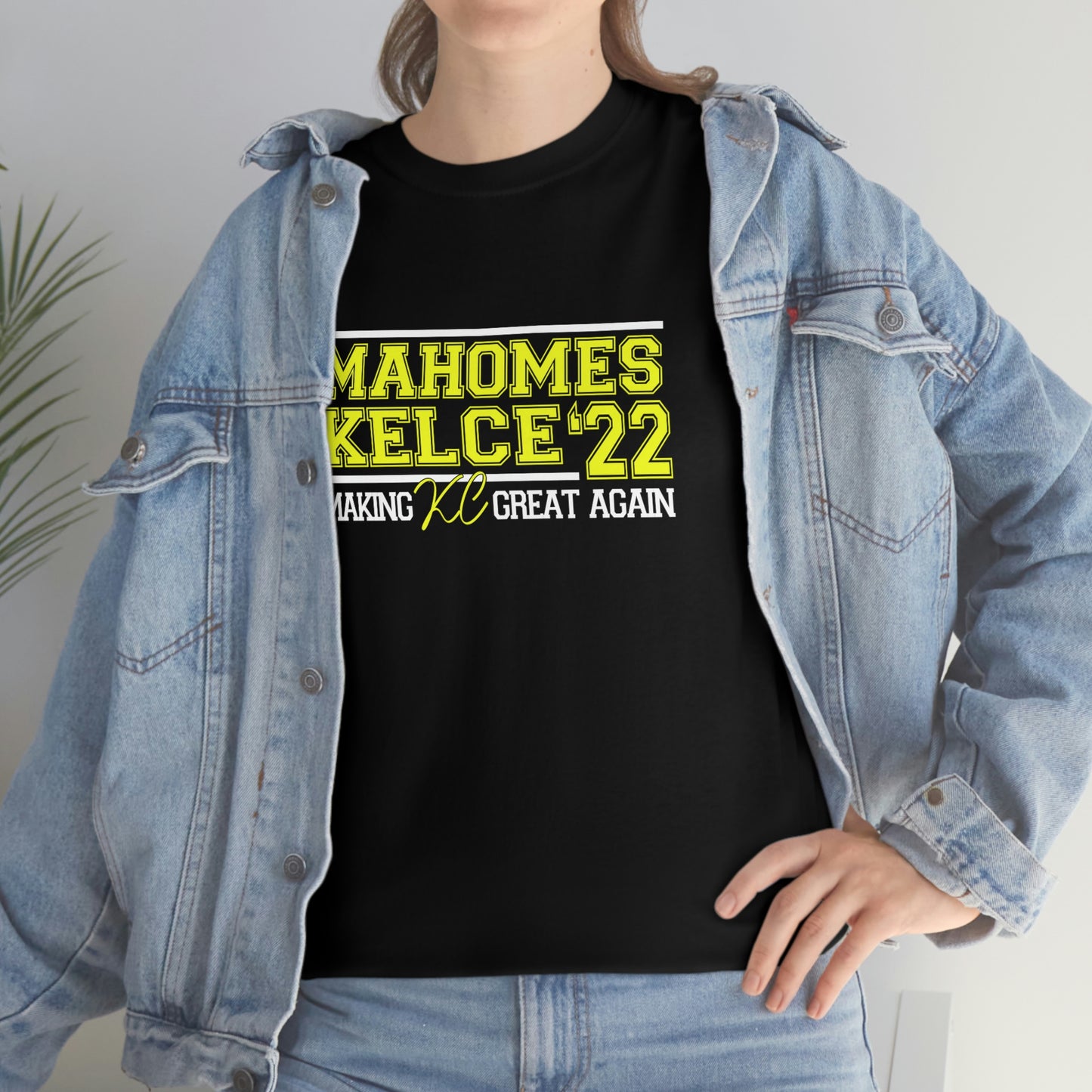 Mahomes and Kelce Making KC Great Again | KC Chiefs | Kansas City | Unisex Cotton Tee