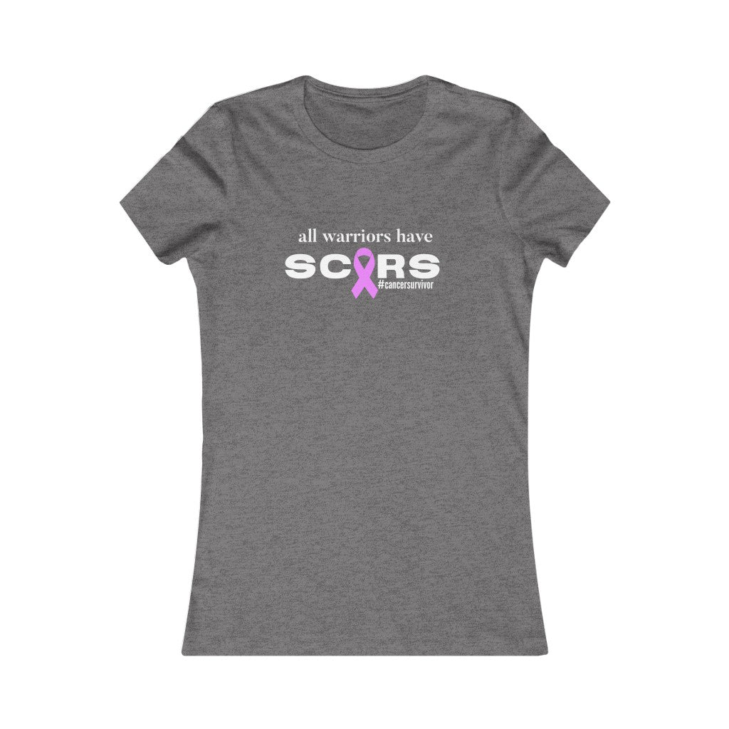 All Warriors Have Scars | Cancer Survivor | Cancer Warrior | Ladies Tee